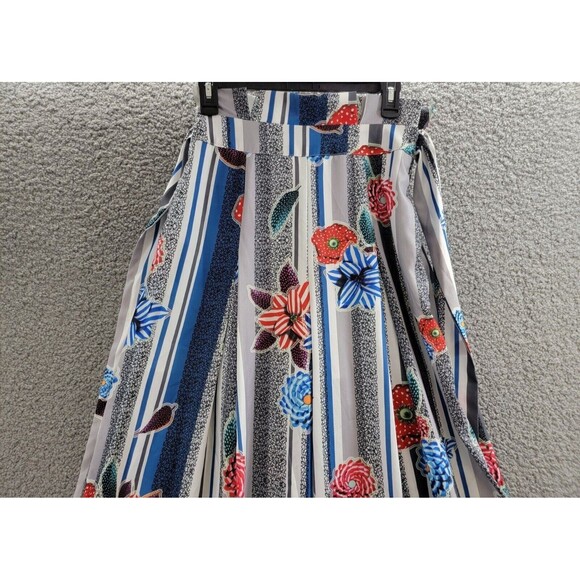 Gracia Women's Floral Print High Waist Wide Leg Pants, Multi, XL - Picture 3 of 5